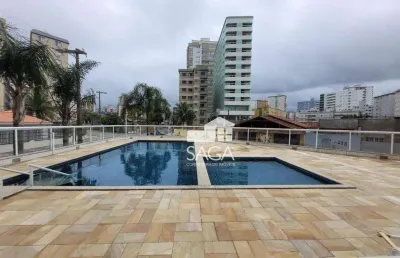 Apartamento com 1 dormitório à venda, 43 m² por r$ 320.000,00 - caiçara - praia grande/sp