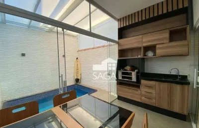 Casa com 3 dormitórios à venda, 125 m² por r$ 899.000,00 - vila assunção - praia grande/sp