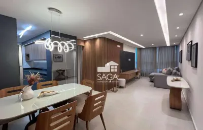 Apartamento com 2 dormitórios à venda, 79 m² por r$ 715.410,00 - boqueirão - praia grande/sp
