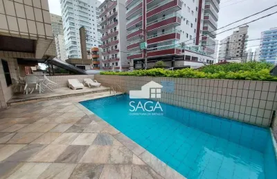 Apartamento com 2 dormitórios à venda, 80 m² por r$ 389.000,00 - vila assunção - praia grande/sp