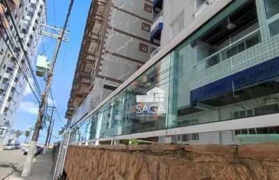 Apartamento com 2 dormitórios à venda, 79 m² por r$ 389.000,00 - vila assunção - praia grande/sp