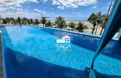 Frente mar! apartamento novo com 2 dormitórios à venda, 82 m² por r$ 495.000 - balneário flórida - praia grande/sp