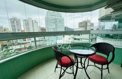 Apartamento com 3 dormitórios à venda, 136 m² por r$ 798.000,00 - canto do forte - praia grande/sp