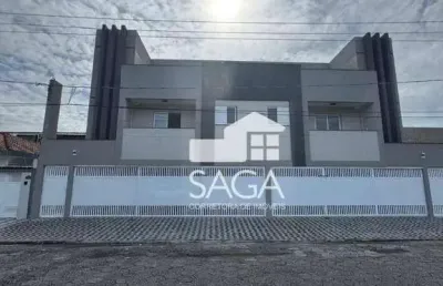 Casa superior com varanda em condomínio com 2 dormitórios à venda, 52 m² por r$ 365.000 - boqueirão - praia grande/sp