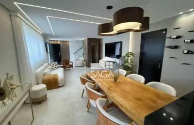 Sobrado com piscina e 3 dormitórios (3 suítes) à venda, 140 m² por r$ 1.499.000 - vila guilhermina - praia grande/sp