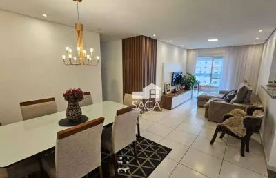 Porteira fechada! apartamento com 3 dormitórios à venda, 126 m² por r$ 1.060.000 - aviação - praia grande/sp