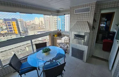Apartamento com 2 dormitórios à venda, 104 m² por r$ 770.000,00 - boqueirão - praia grande/sp
