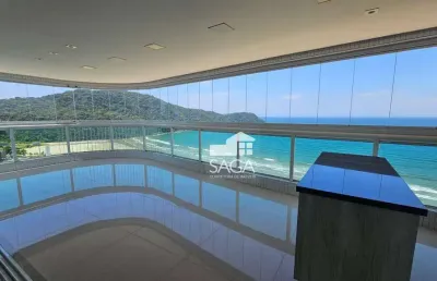 Apartamento com 3 dormitórios para alugar, 200 m² por r$ 18.000,00/mês - canto do forte - praia grande/sp