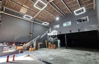 Galpão para alugar, 396 m² por r$ 12.500,00/mês - boqueirão - praia grande/sp
