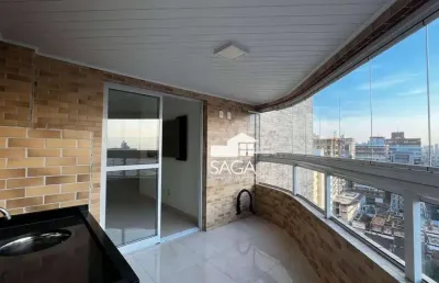 Apartamento com 1 dormitório à venda, 58 m² por r$ 380.000,00 - vila guilhermina - praia grande/sp