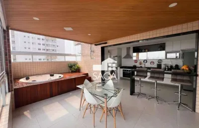 Cobertura duplex mobiliada com 3 suítes, 3 vagas de garagem + jacuzzi e lazer completo na guilhermina.