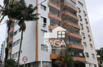 Apartamento com 1 dormitório à venda, 54 m² por r$ 298.000 - tupi - praia grande/sp