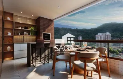 Lançamento com 120 meses para pagar! apartamento com 3 dormitórios à venda, 127 m² por r$ 1.278.400 - canto do forte - praia grande/sp