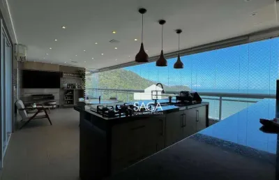Apartamento com 4 dormitórios para alugar, 250 m² por r$ 20.000,00/mês - canto do forte - praia grande/sp