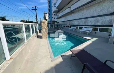 Apartamento com 1 dormitório à venda, 59 m² por r$ 300.000 - caiçara - praia grande/sp