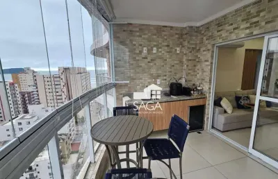 Porteira fechada! apartamento com 3 dormitórios à venda, 109 m² por r$ 1.238.000 - vila guilhermina - praia grande/sp