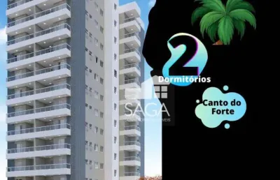 Apartamento com 2 dormitórios à venda, 60 m² por r$ 505.000,00 - canto do forte - praia grande/sp