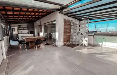 Cobertura com 3 dormitórios à venda, 149 m² por r$ 850.000,00 - jardim primavera - volta redonda/rj