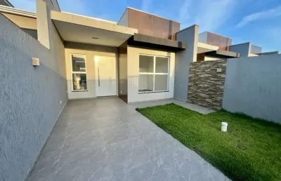 Casa para venda em pontal do paraná, carmery, 3 dormitórios, 1 suíte, 1 banheiro, 1 vaga
