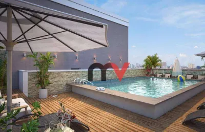 Apartamento à venda, 55 m² por r$ 372.736,06 - aviação - praia grande/sp