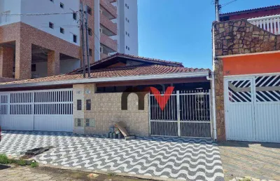 Casa para alugar, 110 m² por r$ 2.600,00/mês - vila guilhermina - praia grande/sp