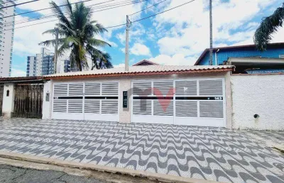 Casa à venda, 110 m² por r$ 585.000,00 - maracanã - praia grande/sp