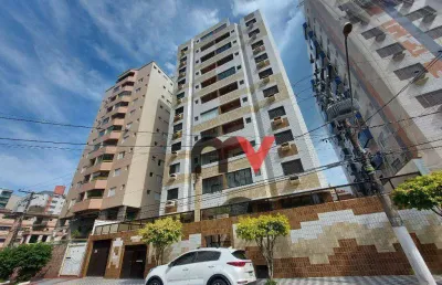 Apartamento com 1 dormitório para alugar, 77 m² por r$ 2.200,02 - tupi - praia grande/sp