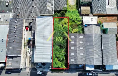 Terreno comercial com 480m², sendo 12x40, a uma quadra da estrada da ribeira em colombo