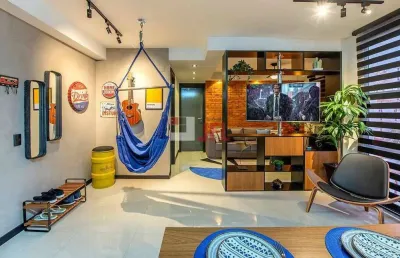 Apartamento de 2 quartos revertido para 1 com suíte e sala ampliada - up barra condomínio clube - anil - jacarepaguá