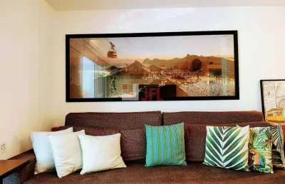 Apartamento 2 quartos com 1 suíte 2 vagas semimobiliado - condomínio dos bourbon - barra da tijuca - rj