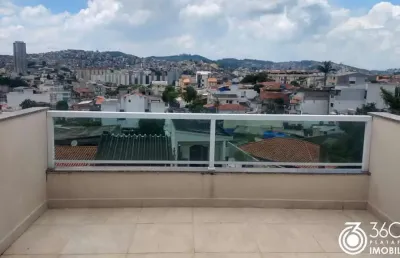 Cobertura para venda em santo andré, vila junqueira, 2 dormitórios, 2 banheiros, 1 vaga