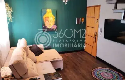 Cobertura para venda em santo andré, parque das nações, 2 dormitórios, 1 suíte, 2 banheiros, 1 vaga