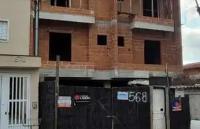 Cobertura para venda em santo andré, jardim santo alberto, 2 dormitórios, 1 banheiro, 1 vaga
