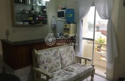 Apartamento para venda em itanhaém, tupy, 1 dormitório, 1 banheiro, 2 vagas