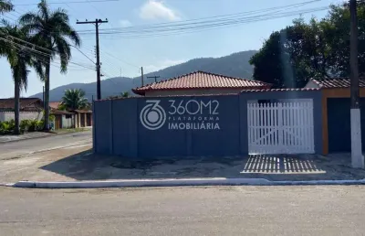 Casa para venda em itanhaém, campos elíseos, 2 dormitórios, 1 suíte, 2 banheiros, 2 vagas