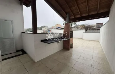 Cobertura para venda em santo andré, vila linda, 2 dormitórios, 1 suíte, 2 banheiros, 1 vaga