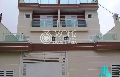 Cobertura para venda em santo andré, parque oratório, 2 dormitórios, 1 suíte, 3 banheiros, 1 vaga