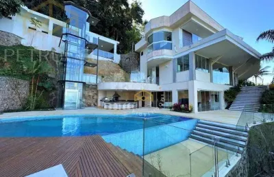 Casa com 4 dormitórios à venda, 520 m² por r$ 17.000.000,00 - praia vermelha - ubatuba/sp
