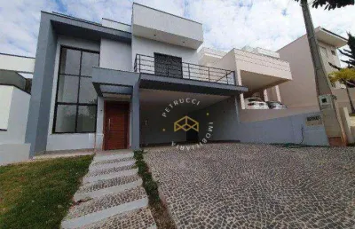 Casa com 3 dormitórios à venda, 215 m² - condomínio residencial flor da serra - valinhos/sp