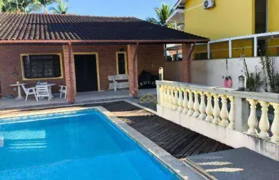 Casa com 3 dormitórios à venda, 140 m² - balneário praia do pernambuco - guarujá/sp