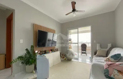 Apartamento semi mobiliado, 2 dormitórios, sacada, só na imobiliária em praia grande.