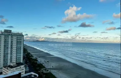 Linda cobertura com vista para o mar no caiçara, 4 dorms, confira na imobiliária em praia grande.
