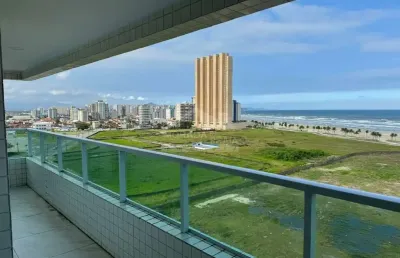 Apartamento vista mar com 2 dormitórios (1suíte), na mirim, só na imobiliária em praia grande