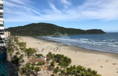 Apartamento linda vista ao mar no forte, 3 dormitórios, terraço gourmet, confira em praia grande.