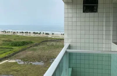 Apartamento 2 dormitórios, prédio frente mar na mirim, só na imobiliária em praia grande