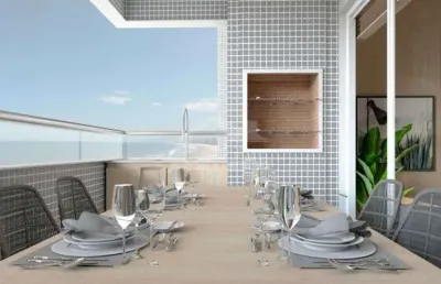 Apartamento de 1 dormitório no jardim real. só na imobiliária em praia grande.