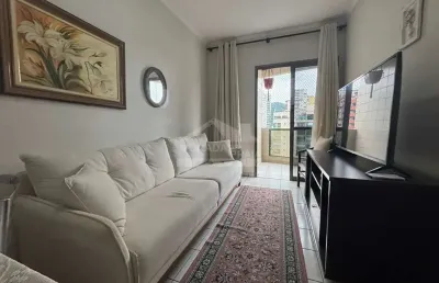 Apartamento mobiliado no canto do forte, 2 dormitórios. confira na imobiliária em praia grande