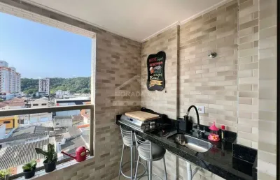 Apartamento no boqueirão, 2 dormitórios, lazer empraia grande - sp.