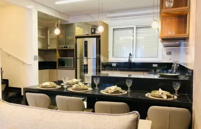 Residencial em condomínio fechado,  2 dormitórios com 2 suítes na guilhermina ( praia grande ).