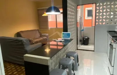 Apartamento vista mar na vila tupi, 2 dormitórios confira na imobiliária em praia grande.